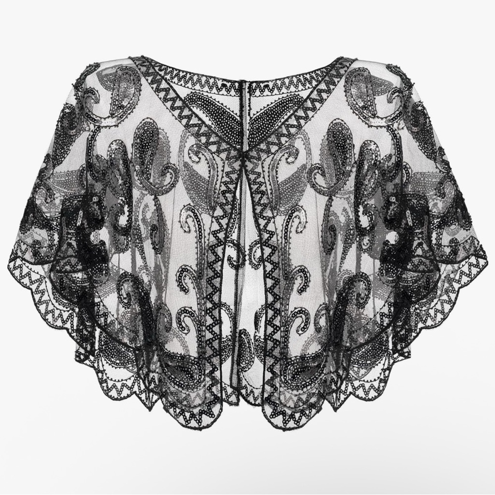 Amazon Black Lace Cape